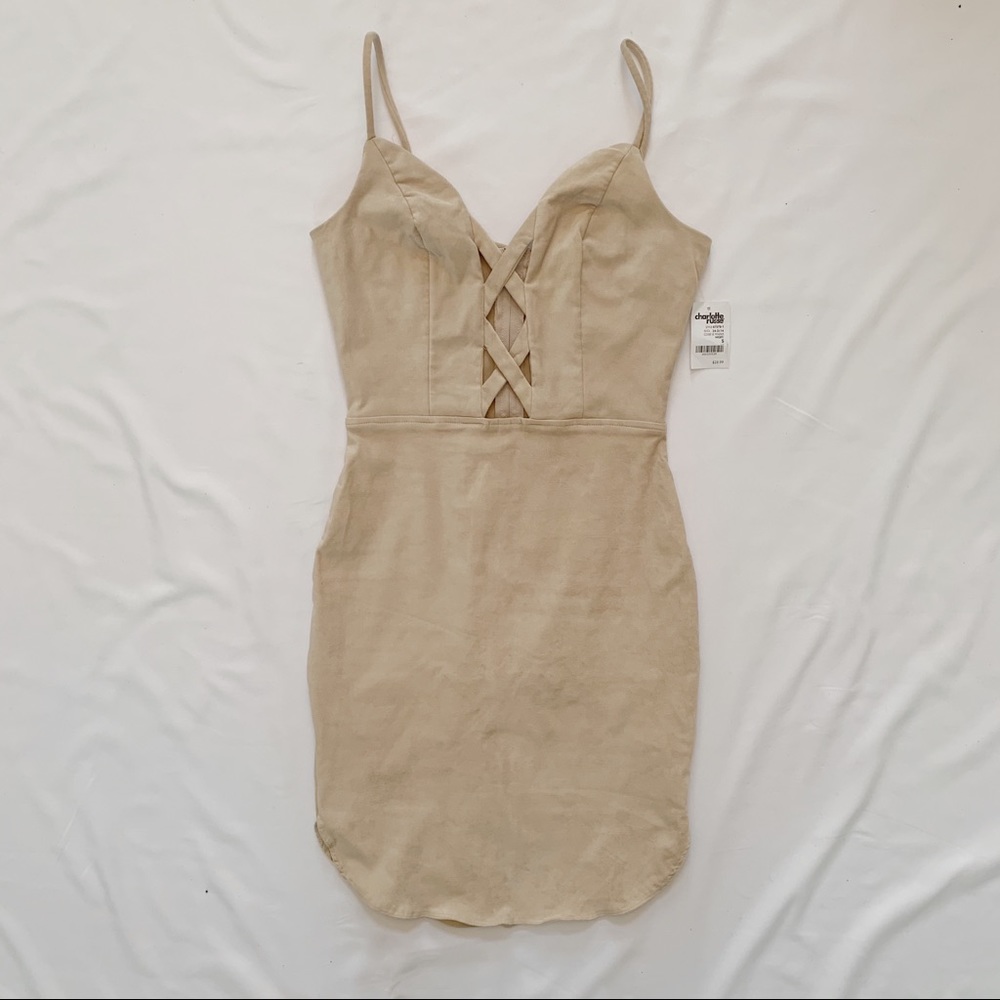 Charlotte Russe Suede Bodycon Dress